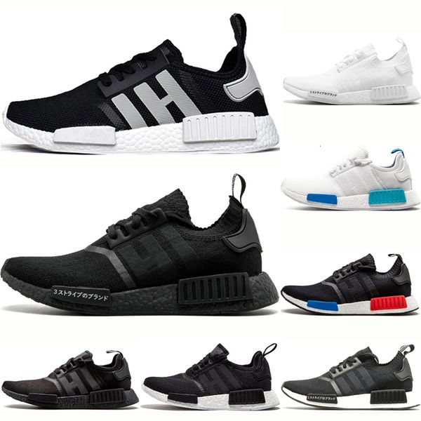 

originals r1 men women oreo triple black sports sneakers mens triple red white grey japan triple black womens outdoor trainer running shoes