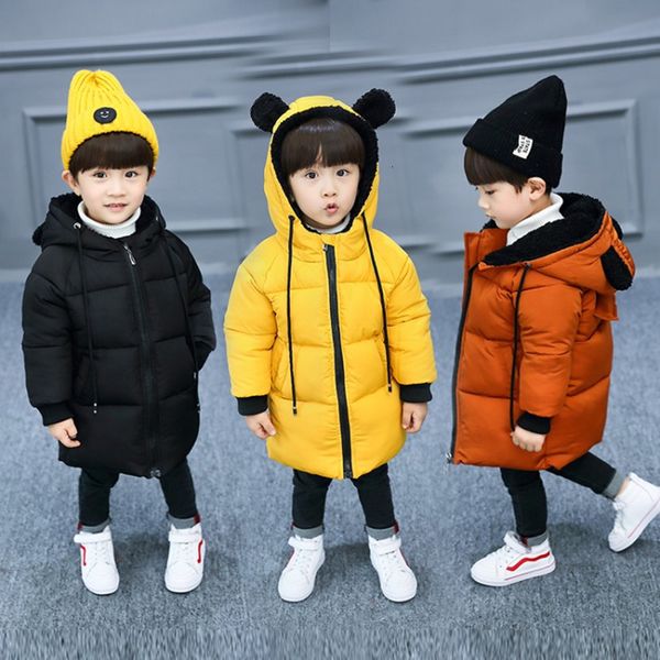 Kids Baby Girls Boy Thick Winter Warm Outwear Hooded Coat Down Jacket Snowsuits
