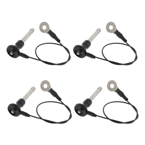 

4 pcs stainless steel ball lock quick release pin push button, dia 8mm length 35mm durable