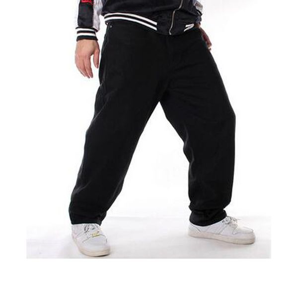 

2019 new black casual large size jeans men plus fertilizer to increase the individuality fashion hip-hop jeans loose size28-46, Blue