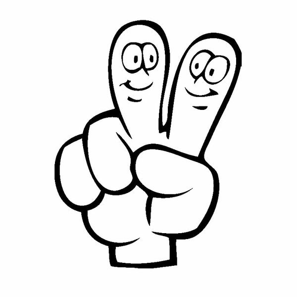 

10.5cm*13.9cm victory finger sign peace funny car window bumper novelty jdm drift vinyl decal sticker