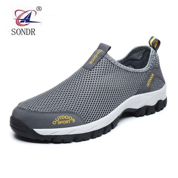 

2020men casual shoes sneakers fashion light breathable summer sandals outdoor beach mesh shoes zapatos de hombre mens shoes39-47, Black