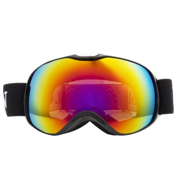 

hobbylane children ski goggles dual layer anti-fog skiing mask glasses snowboard skating windproof sunglasses skiing goggles
