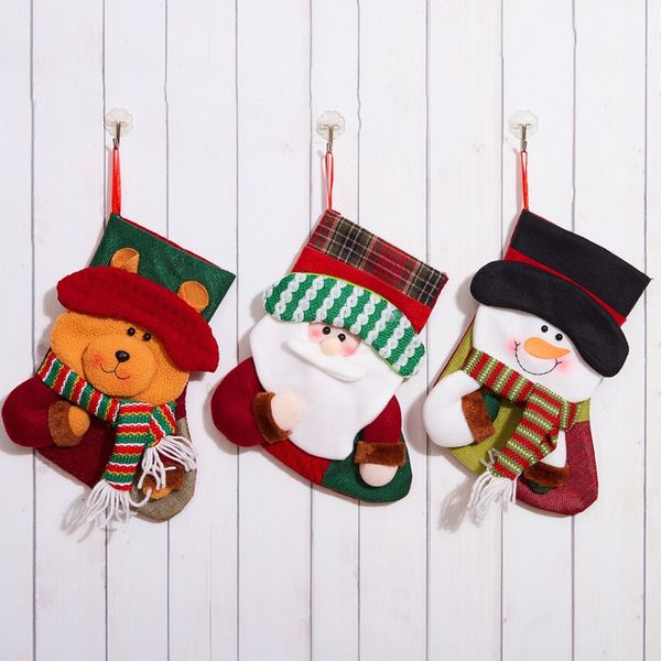 

santa snowman reindeer xmas character christmas decorations party accessory christmas pendant