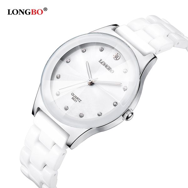 

2019 luxury water resistant easy read sports women ceramic wrist watch lady dress watches wrist watches for women, Slivery;brown