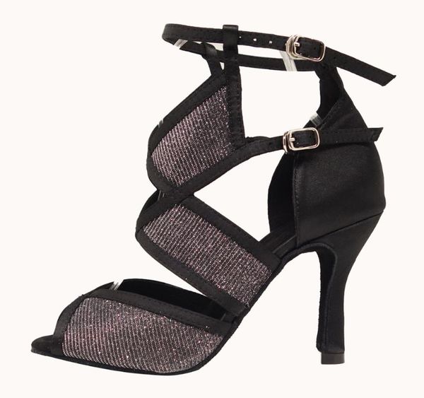 

professional latin dance shoes women ballroom salsa dance shoes 8-10cm high heel