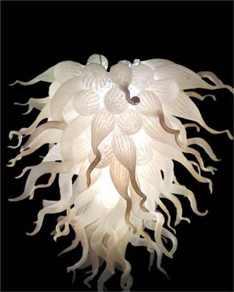 

100% mouth blown ce ul borosilicate murano glass dale chihuly art white glass lighting products modern