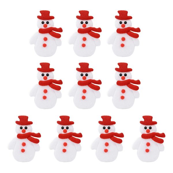 

10pc christmas decoration accessories elk snowman diy craft embellishment christmas decoration diy navidad navidad for home