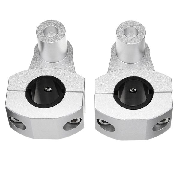 

pair 7/8 inch 22mm-28mm silver motorcycle handlebar clamp aluminum mount bracket