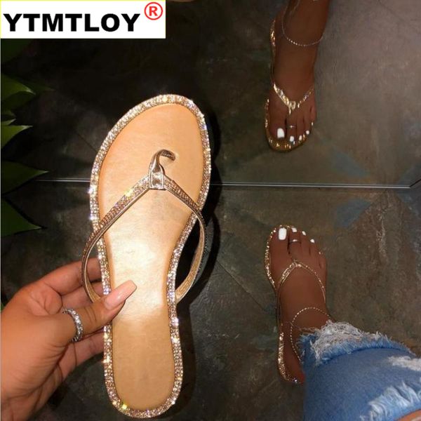 

новое лето женщин кристалл тапочки блеск flat мягкий bling женский candy цвет вьетнамки indoor дамы слайды горячая пляжная обувь, Black