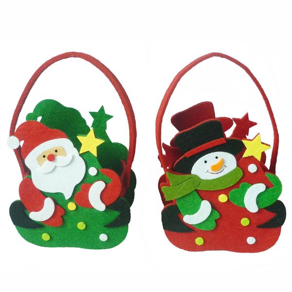 

fashion merry christmas santa gift presents bag christmas snowman candy bags stocking gift bag xmas decoration