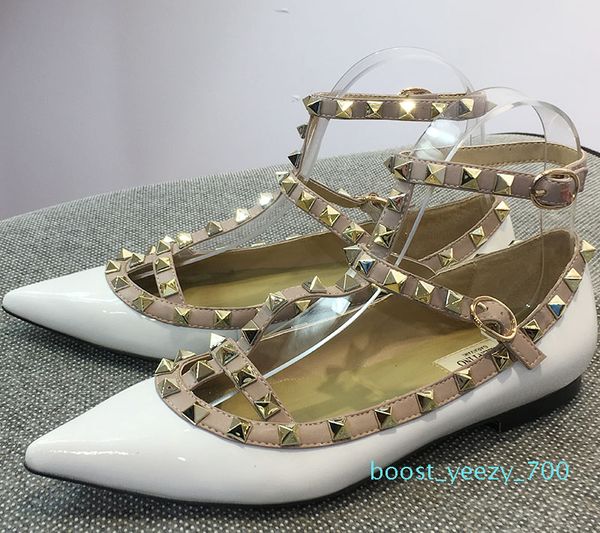 

34-42 new 2019 fashion fashion lady high heels shoes real cowhide real leather riverts wedding shoes pumps stud sandals b70, Black
