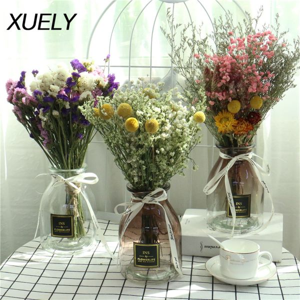 

9 kinds real natural dried flowers gypsophila bouquet fresh air new year wedding decoration ornament florists home decor crafts