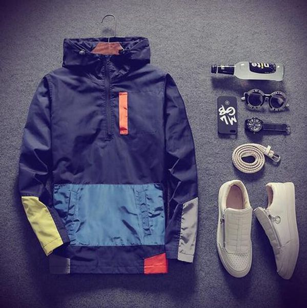 

новый 2018 повседневная мужская куртка водонепроницаемая весна с капюшоном пальто мужчины верхняя одежда повседневная марка мужская одежда б, Black;brown