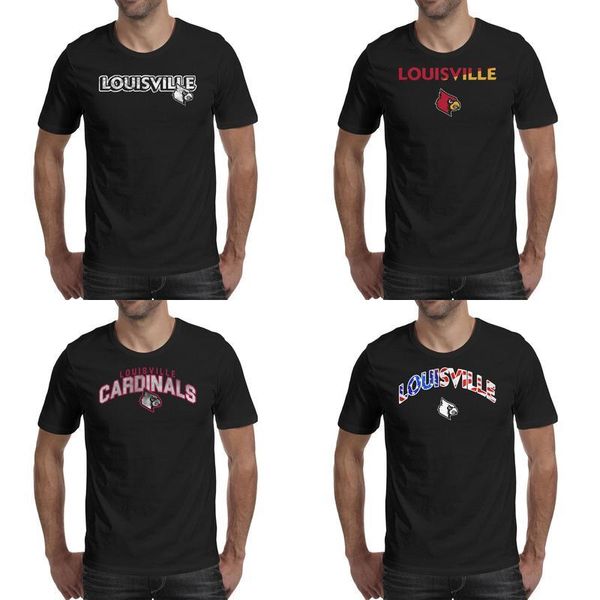 

mens printing louisville cardinals football wordmark usa flag black t shirt personalised slogan make a shirts cartoon core smoke marble, White;black