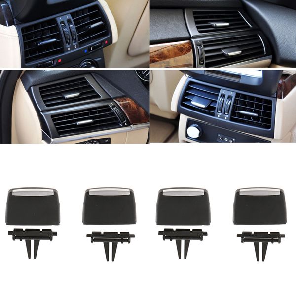 

4pcs car rear+front air conditioning vent outlet tab clip repair kit, fit fot 2006-2013 bmw x5 x6 car replacement