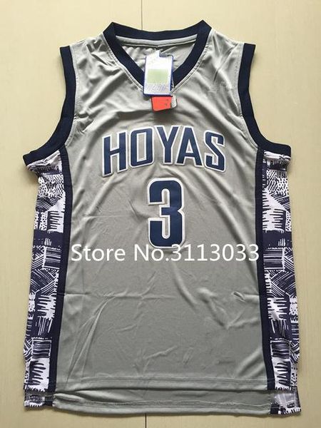 

2018 new #3 allen iverson georgetown hoyas college basketball jersey us size xs-xxl vest jerseys, Black;blue