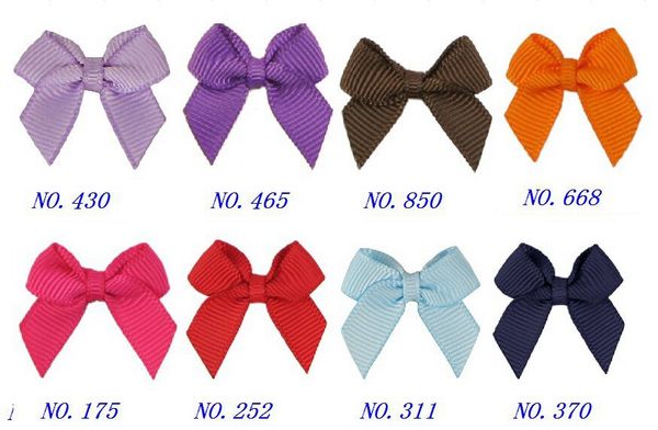 

baby girl 2" mini hairbow hair bows clips kids boutique grosgrain ribbon bowknot alligator hairpin headwear accessaries 100pcs hd3303, Slivery;white
