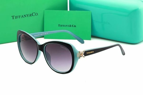 

Original brand women de igner fa hion men and women ungla e uv400 protection 13 tiffany port vintage un gla e retro eyewear box, White;black