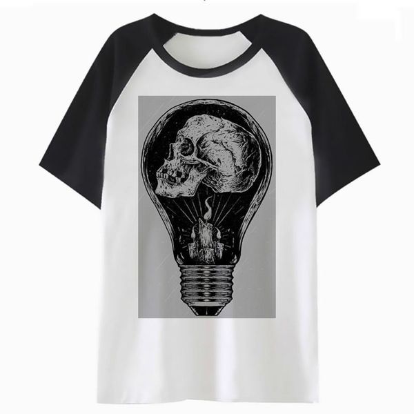 

bulb t shirt tee men hop for harajuku clothing funny tshirt male hip streetwear t-shirt pf4116, White;black