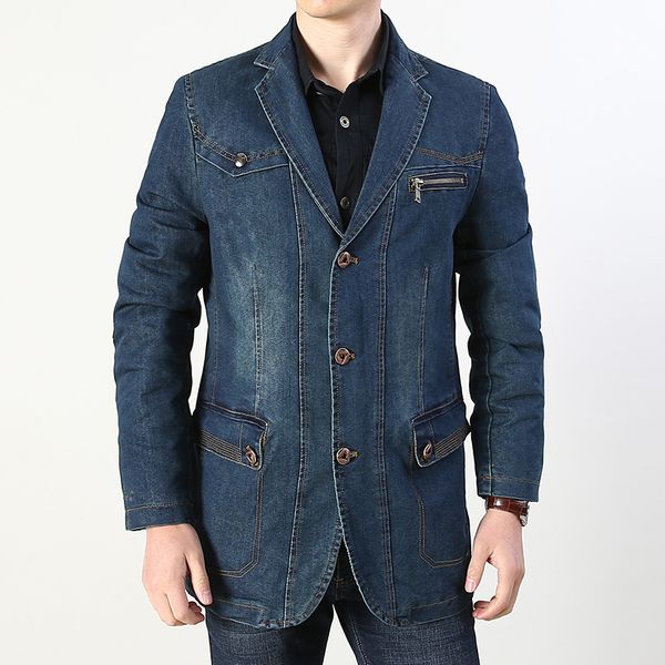 

2019 new mens jeans jackets homme casual denim jacket men spring autumn jackets and coats fashion brand clothing for man, Black;brown