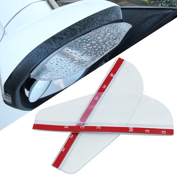 

1 pair car rearview side mirror rainproof cover car mirror cover rain water rainproof blade diy auto parts hhaa57