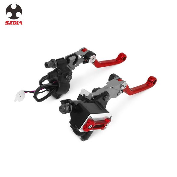 

universal motorcycle 7/8" cnc front brake clutch master cylinder lever set reservoir pump for suzuki yamaha ktm