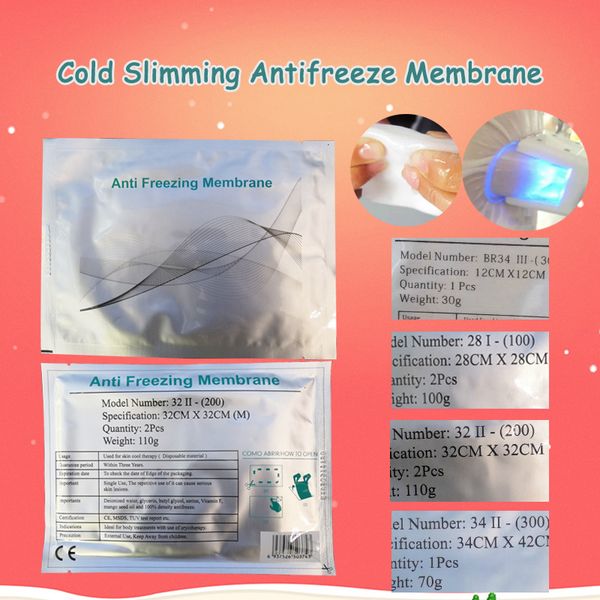 

cryo анти замораживания мембраны cryo прохладный pad анти замораживания криотерапии антифриз мембраны 27 * 30 см 34 * 42 см для клинического
