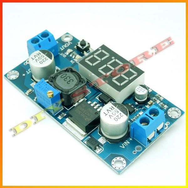 10XLM2596 Módulo Voltímetro Ajustável DC Step-Down Buck Conversor 24 V para 12 V a 5 V 2A Tensão Regulador de Alimentação de LED Display