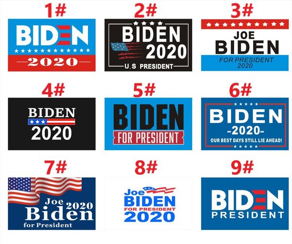 9 stile 150 * 90 cm Biden Flag Bernie Sanders Biden Andrew Yang Banner Keep America Great Again Poliestere Decor Banner per il 2020 Presidente USA