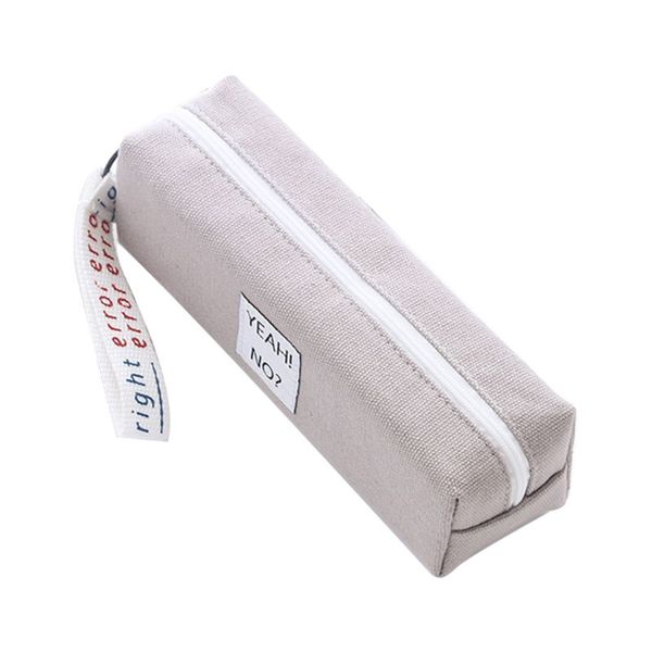 

creative pencil case box simple design style zipper pen bag holder school supplies stationery for boys girls l41e