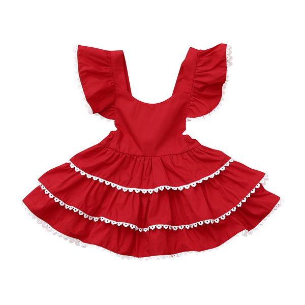 

baby girls bambino dei bambini vestiti per bambina estate t-shirt magliette e camicette manica corta corta fasce outfits vestiti, Red;yellow