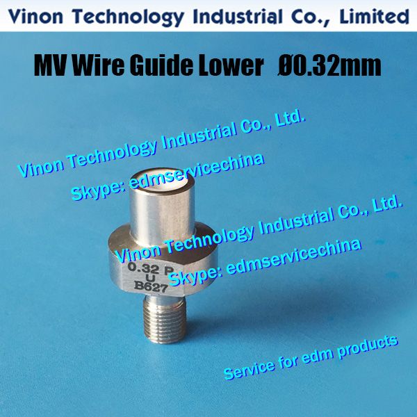 D = 0,32 mm MV Untere Drahtführung MV136 für Mitsubishi MV1200, Mv2400. X052B609G63, X052B663G62 Lower Diamond -Würfelführung 0,32 mm für Mitsubishi MV