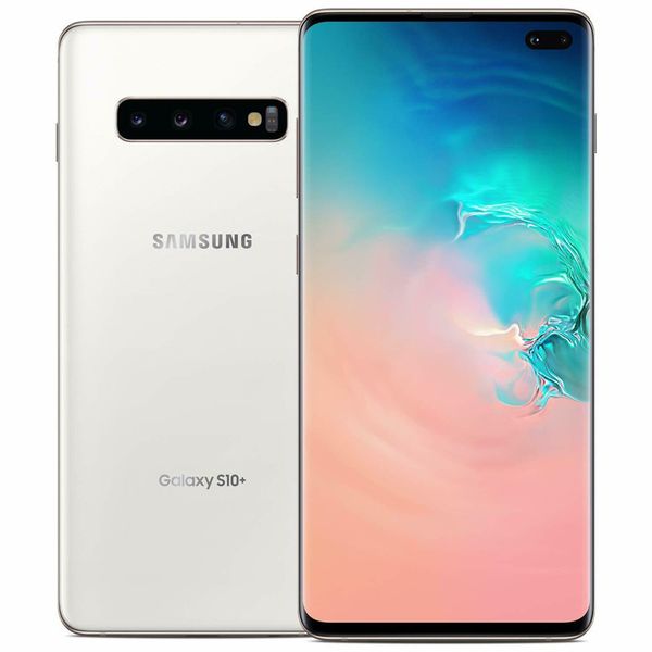 Восстановленное Оригинальный Samsung Galaxy S10 + Plus G975U T-Mobile Версия RAM 8GB ROM 128GB 6.4inch 4G LTE телефон