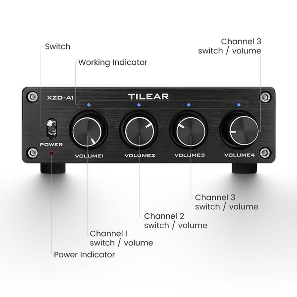 

amplifier lossless audio splitter ne5532 op amp 1 input 4 output rca audio distributor with tone volume control amplifiers diy