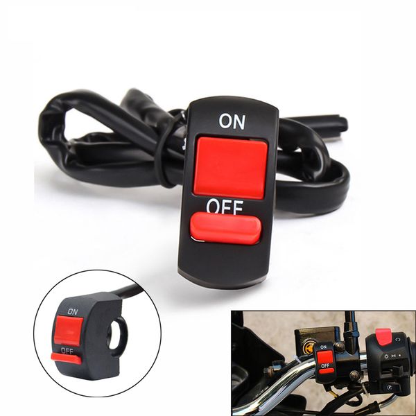 

for moto motor atv bike dc12v/10a black universal universal motorcycle handlebar flameout switch on off button