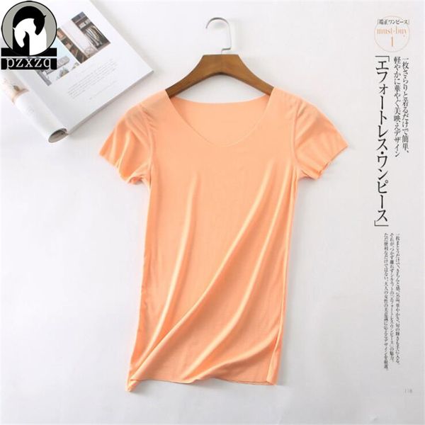 

95% cotton super elastic t-shirt 2019 new summer short sleeve loose solid color casual o-neck lady tshirt fashion tee femal, White