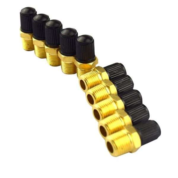 

10pcs/set 1/8" npt mpt brass air compressor tank fill valve double heads adapter car-styling accessories