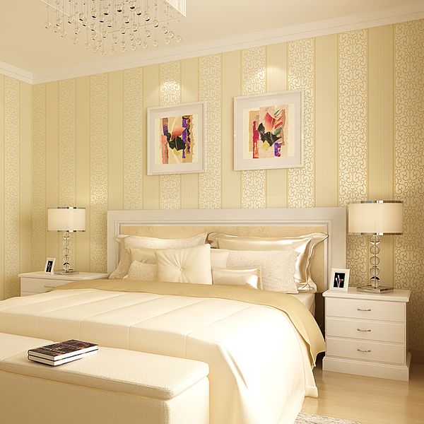 

self-adhesive modern minimalist 3d vertical stripes wallpaper thickened non-woven warm bedroom living room tv background wall