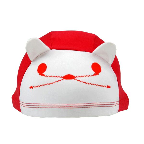 

cartoon style cute breathable cat shaped cap swimming cap swimming hat for boys girls