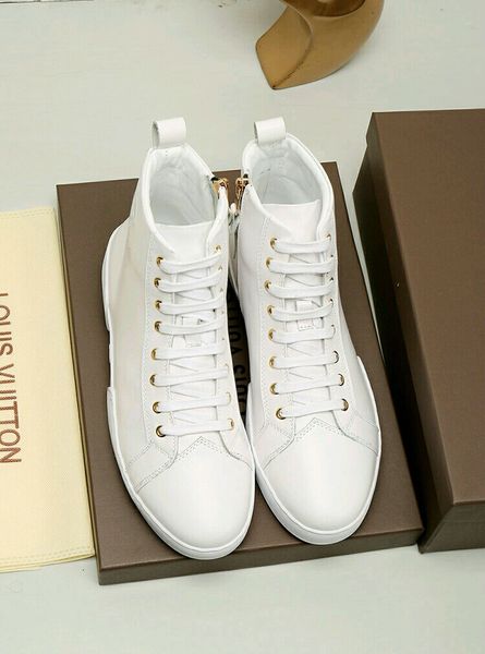 

19ss winter high мужская обувь мужская белый повседневная обуви корейской версии trend обувь wild gaobang white обувь, Black