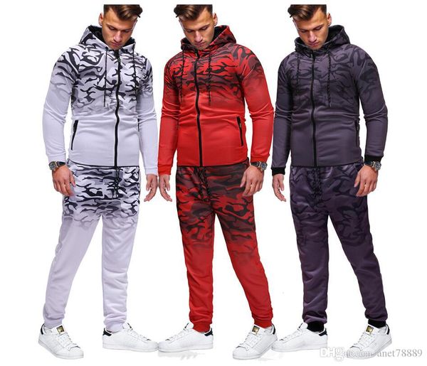 

new men's clothing sport suit casual hip hop tracksuit jackets coats hoodies soutdoor outerwear sweatshirt sportswear, Gray