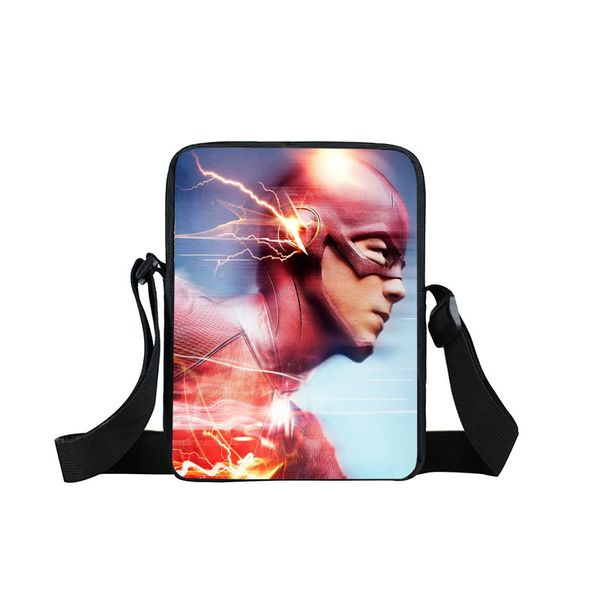 

superhero the flash messenger bag cartoon children crossbody bag boys girls anime comics book bags gift handbag for kids