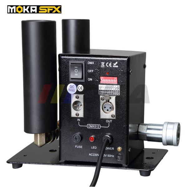 

double pipe co2 jet machine dmx stage special effect cryo co2 jet blaster fog co2 machine spray 10m with 6m hose