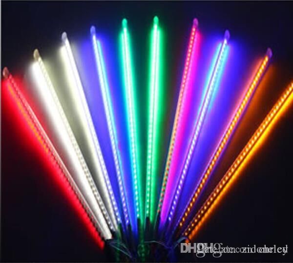 

80cm 10pcs/set snowfall led strip light christmas rain tube meteor shower rain led light tubes 100-240v eu/us plug 5050 72led