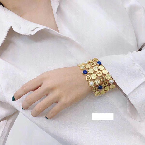

fashion brand letter designer bracelets for lady design women party wedding lovers gift luxury jewelry for bride with box, Black