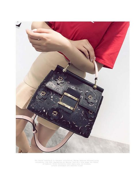

21club brand new women pu leather handbag women me enger bag hopping female leather houlder bag women 039 flower handbag