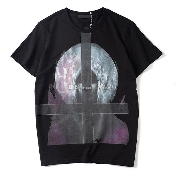 

luxury mens t shirt дизайнерские mens вскользь короткими рукавами мода крест печати высокого качества мужчины женщины хип-хоп тис черный, White;black