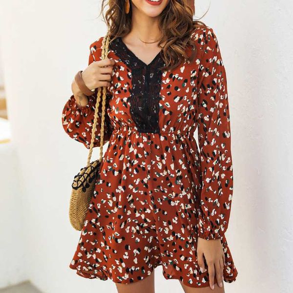 

summer dress vintage mini red lace collar women holiday print floral dress 2020 beach short vestido slim women, Black;gray