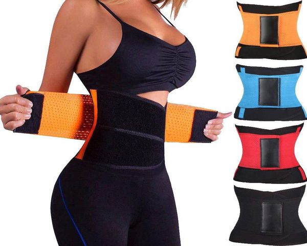 

dropshipping sell new sport girdle belt waist trainer belt slimming body shaper neoprene waist trainer for women, Black;gray